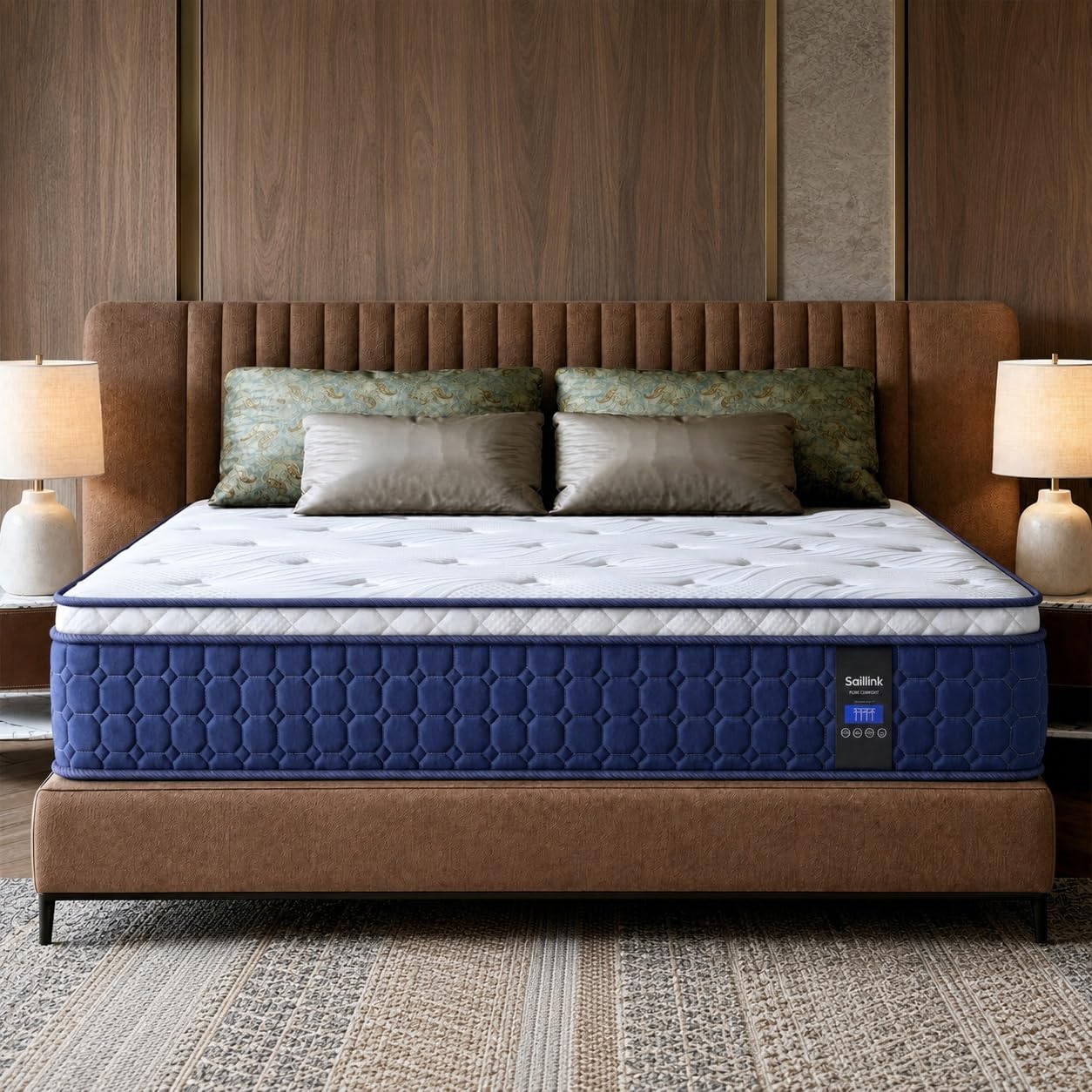Memory Foam Mattress In A Box Queen - Colchón tamaño Queen, colchón híbrido de