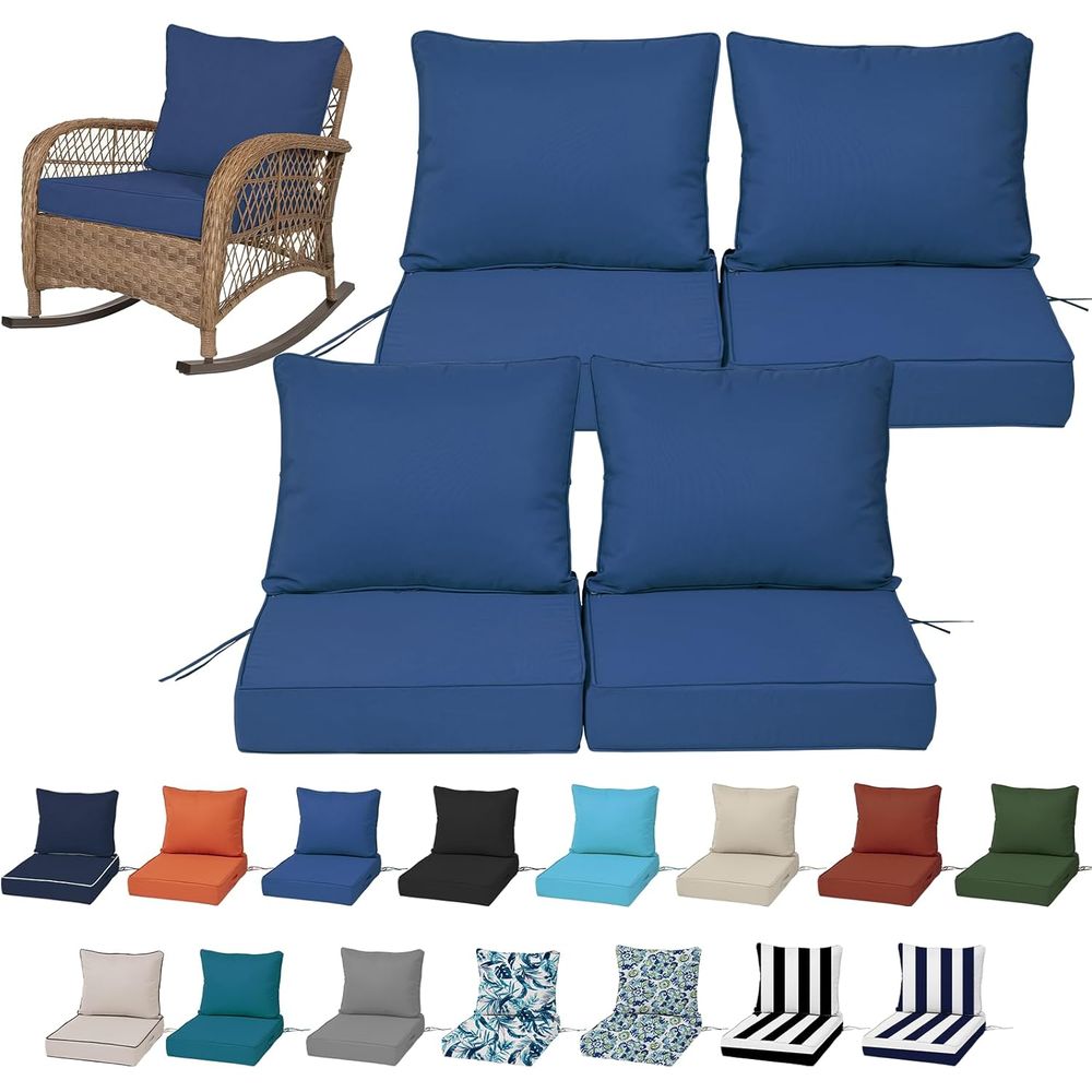 Juego de 4 Cojines Profundos p - Outdoor Furniture reseña y precio