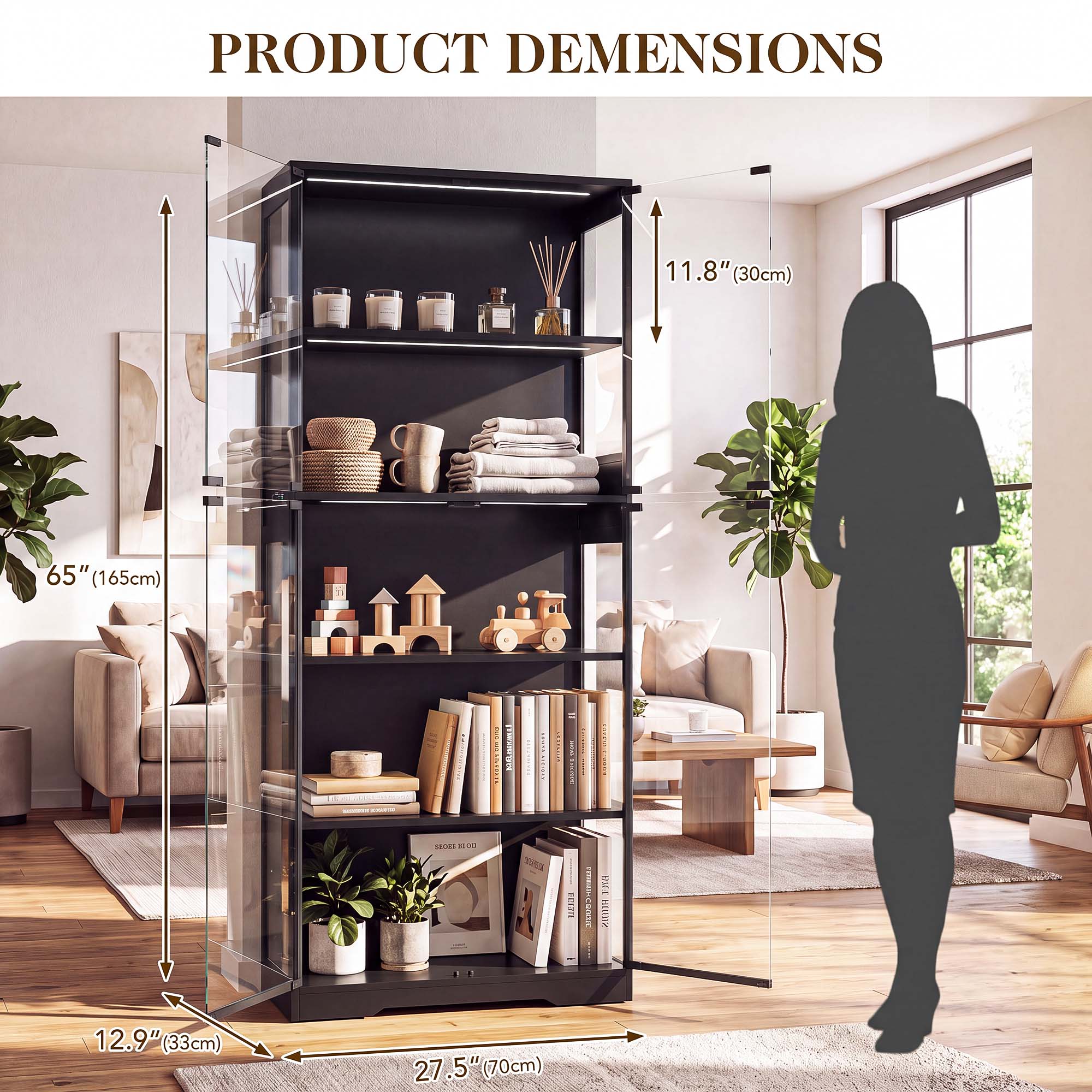 TCGBKAF Vitrina de 5 niveles c - Office Furniture reseña y precio