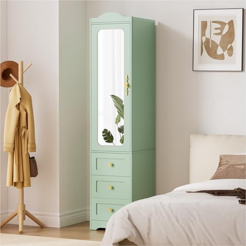 Armario de dormitorio de mader - Full Length Mirror Jewelry Armoire reseña y precio