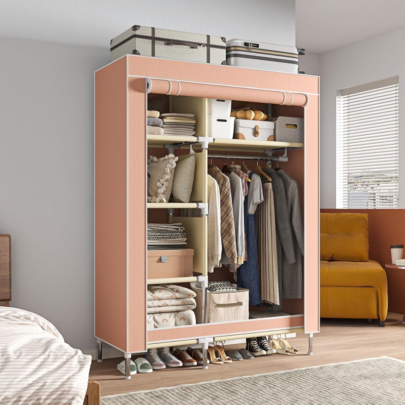 Armario portátil, organización - Wardrobe Closet Portable Fabric Cover reseña y precio
