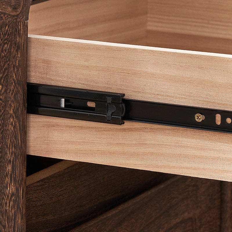 Mesita de Noche Retro de Mader - Solid Wood Nightstand 2 Drawers reseña y precio