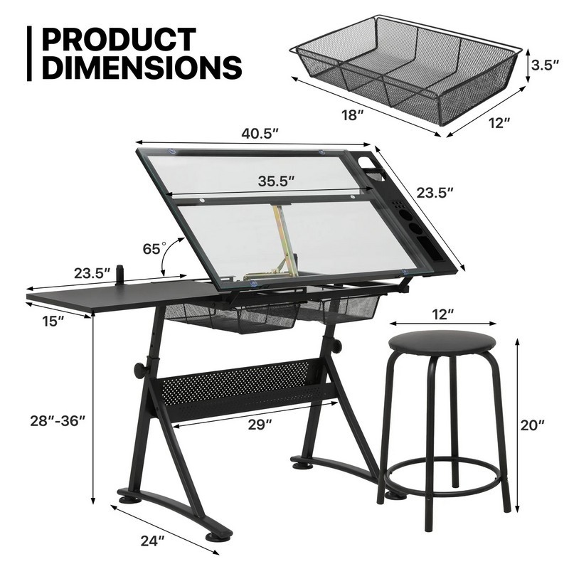 Mesa de dibujo con panel later - Tables reseña y precio