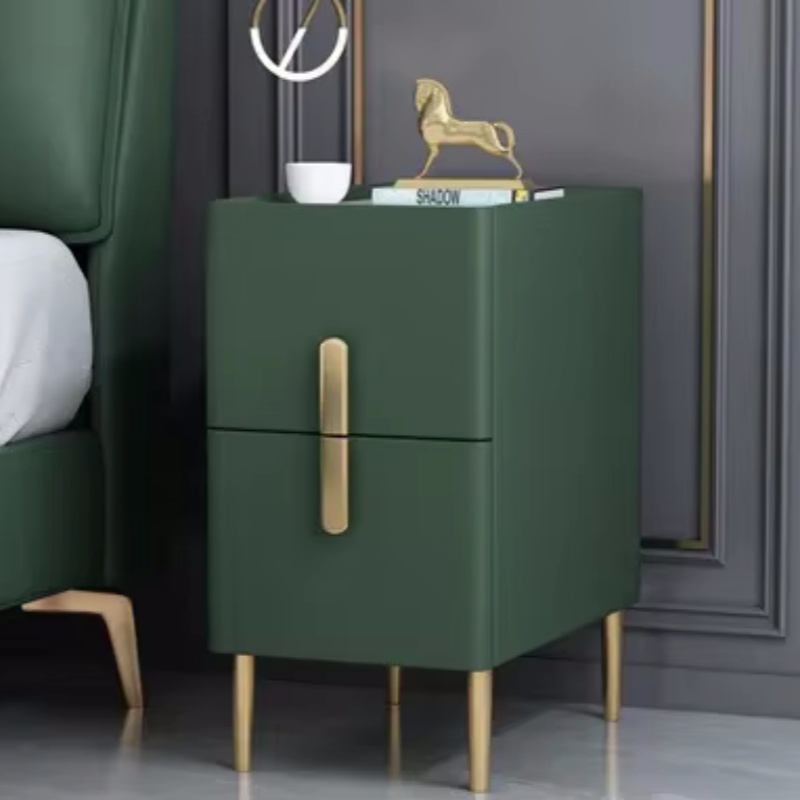 Mesita de Noche Estrecha de Ma - Solid Wood Nightstand 2 Drawers reseña y precio