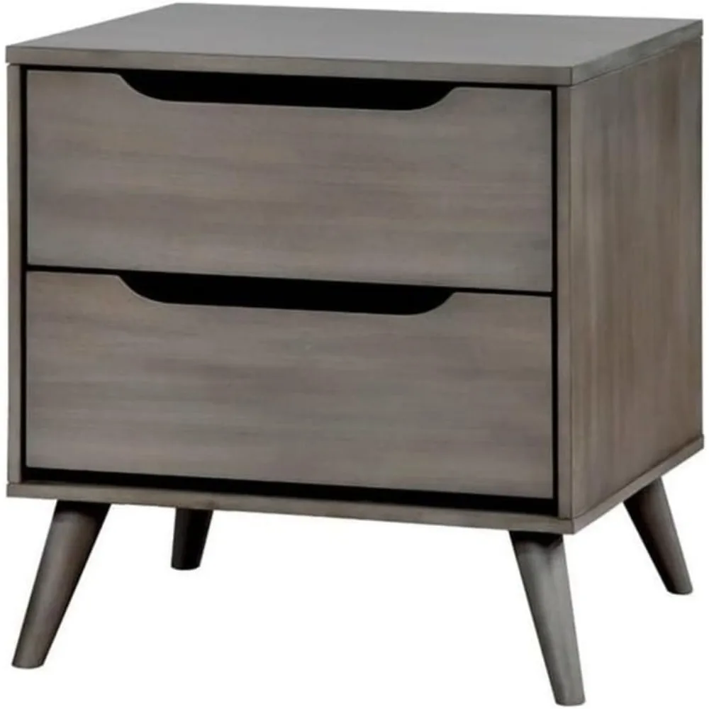 Para mesita de noche de madera - Solid Wood Nightstand 2 Drawers reseña y precio