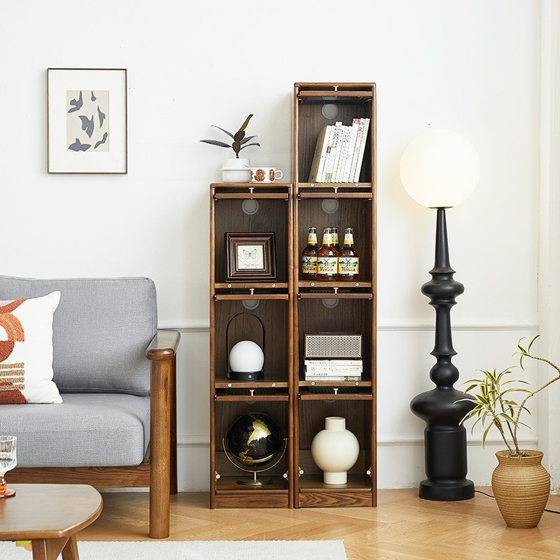 Librería de madera maciza para - Storage reseña y precio