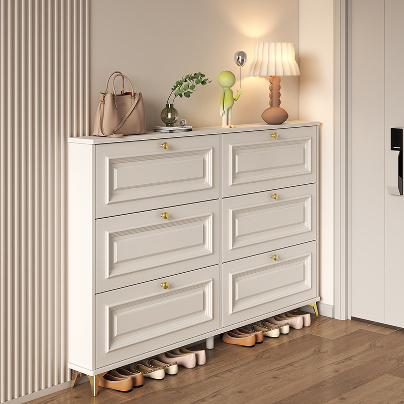 Zapatero de entrada francés, d - Shoe Rack Cabinet Narrow Entryway reseña y precio
