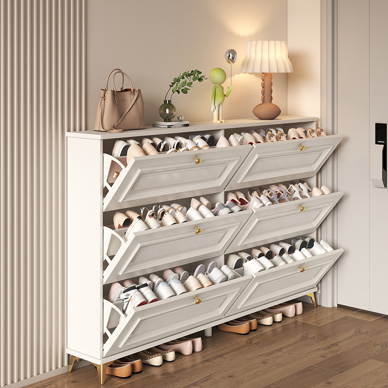 Zapatero de entrada francés, d - Shoe Rack Cabinet Narrow Entryway reseña y precio
