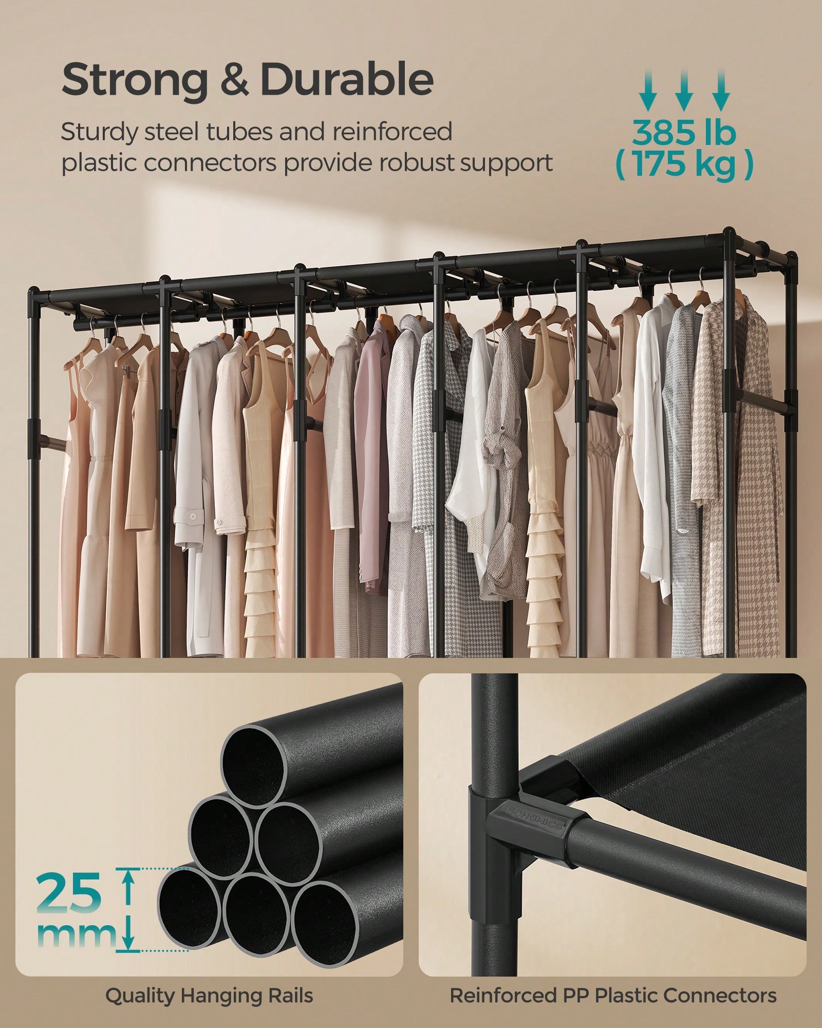 Armario Portátil Resistente, M - Wardrobe Closet Portable Fabric Cover reseña y precio